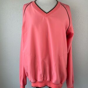 Sun Mountain Salmon Colored Golf Pullover Size EUC